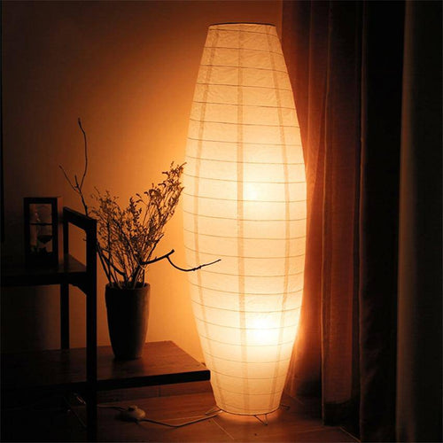 Lampadaire LED ovale en papier Woven - vue 3 sur 6
