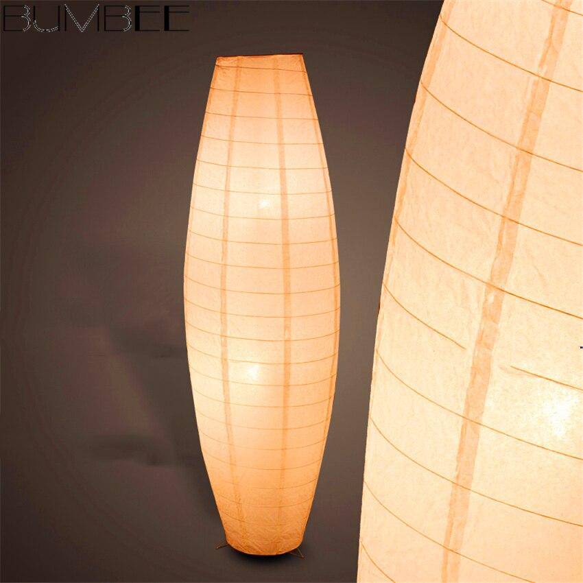 Lampadaire LED ovale en papier Woven - vue 5 sur 6