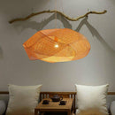 Lustre design nuage entrelacée en bambou Tatami