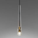 Suspension design cône en verre cristal à LED Luxury