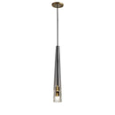 Suspension design cône en verre cristal à LED Luxury