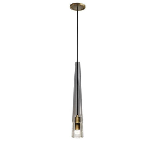 Suspension design cône en verre cristal à LED Luxury - vue 5 sur 5