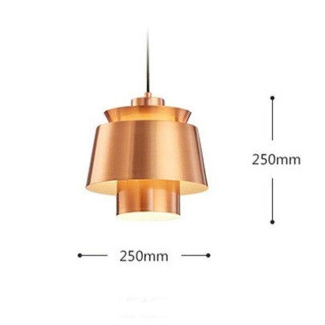 Suspension design à LED en métal coloré Bar - vue 8 sur 11