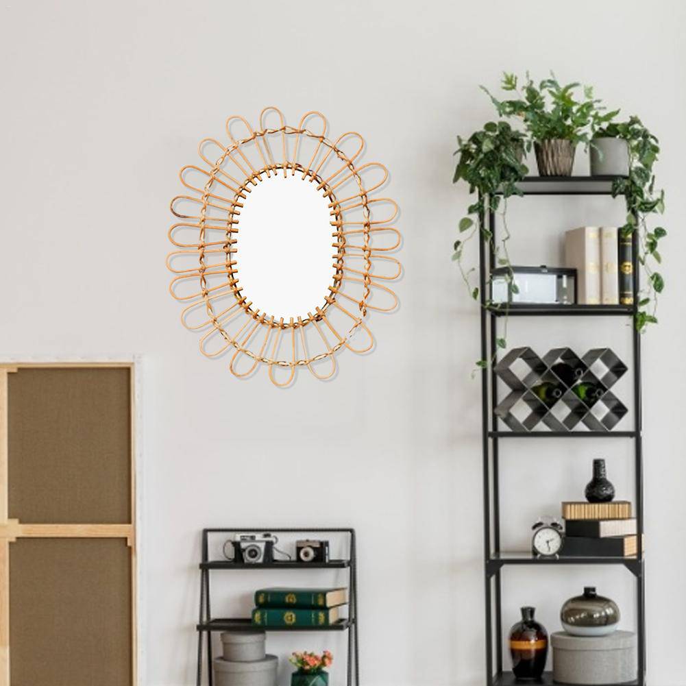 Miroir murale décoratif arrondi style Sun Décor - vue 3 sur 7