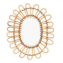 Miroir murale décoratif arrondi style Sun Décor
