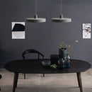 Suspension design LED à plat en métal coloré Loft