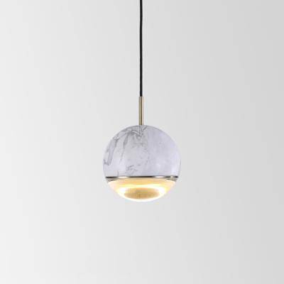 Suspension design LED boule style marbre coloré Art - vue 7 sur 10