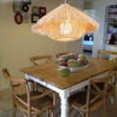 Suspension conique en bambou style paille