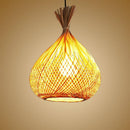Suspension fiole ficelée en bambou Creative