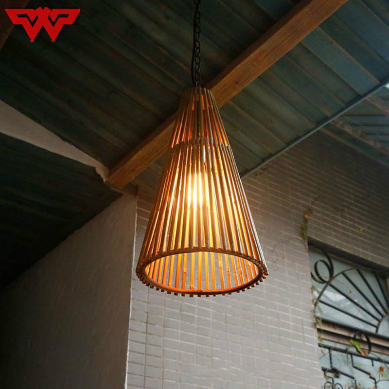 Suspension conique en bambou Asia - vue 3 sur 5