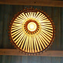 Suspension conique en bambou Asia