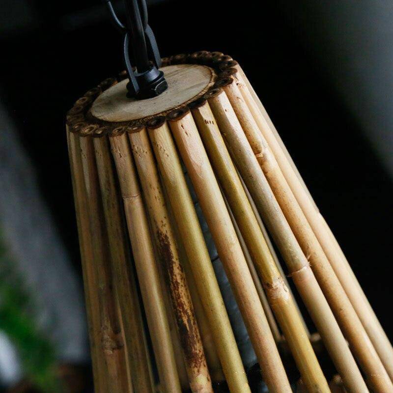 Suspension conique en bambou Asia - vue 2 sur 5
