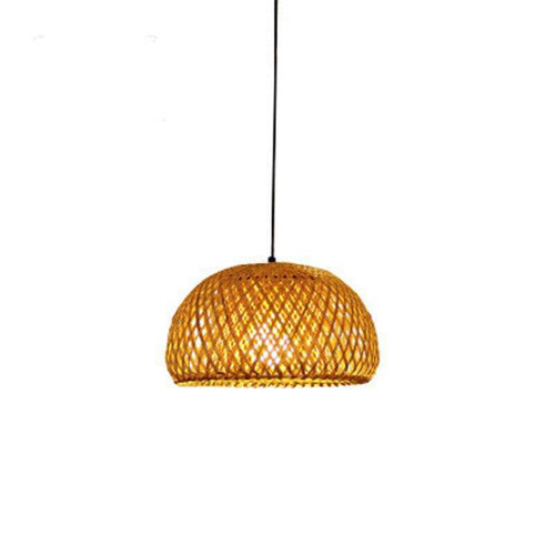 Suspension design arrondie en bambou Rattan - vue 9 sur 10