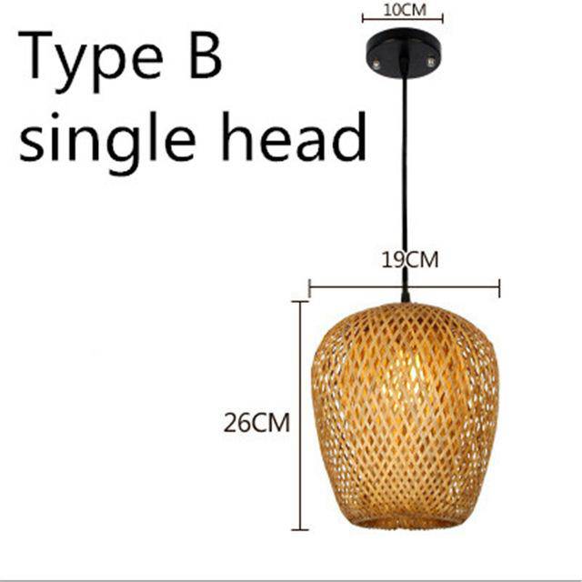 Suspension design arrondie en bambou Rattan - vue 5 sur 10