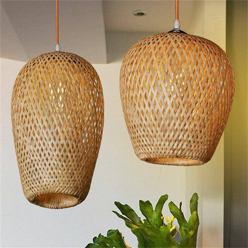 Suspension design arrondie en bambou Rattan - vue 5 sur 10