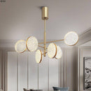 Lustre design doré à branches et lampes Luxury