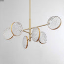 Lustre design doré à branches et lampes Luxury
