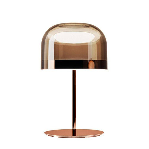 Lampe à poser design LED en métal avec abat-jour en verre style Mushroom - vue 11 sur 10