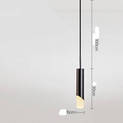 Suspension design LED avec cylindre en métal style Luxury - vue 9 sur 10