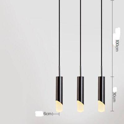 Suspension design LED avec cylindre en métal style Luxury - vue 5 sur 10