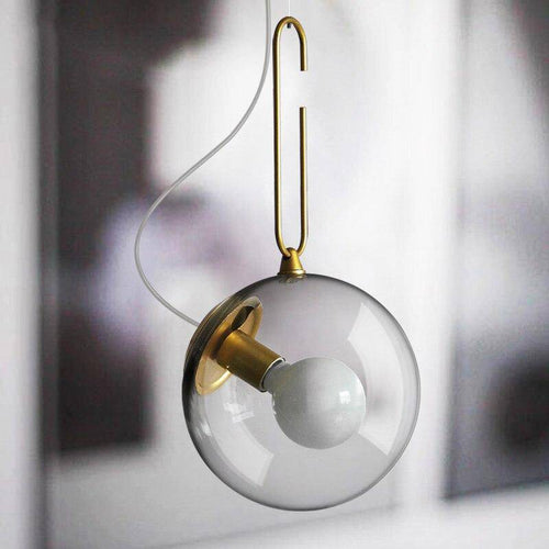 Suspension design à LED boule en verre et métal Light - vue 5 sur 6