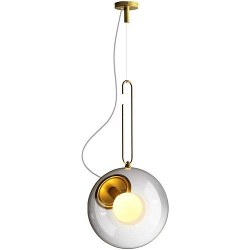 Suspension design à LED boule en verre et métal Light - vue 6 sur 6