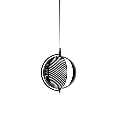 Suspension design à LED en boule métal style industriel - vue 6 sur 6