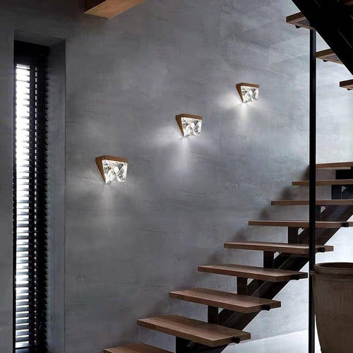Applique murale design à LED en verre cristal Momna - vue 4 sur 4