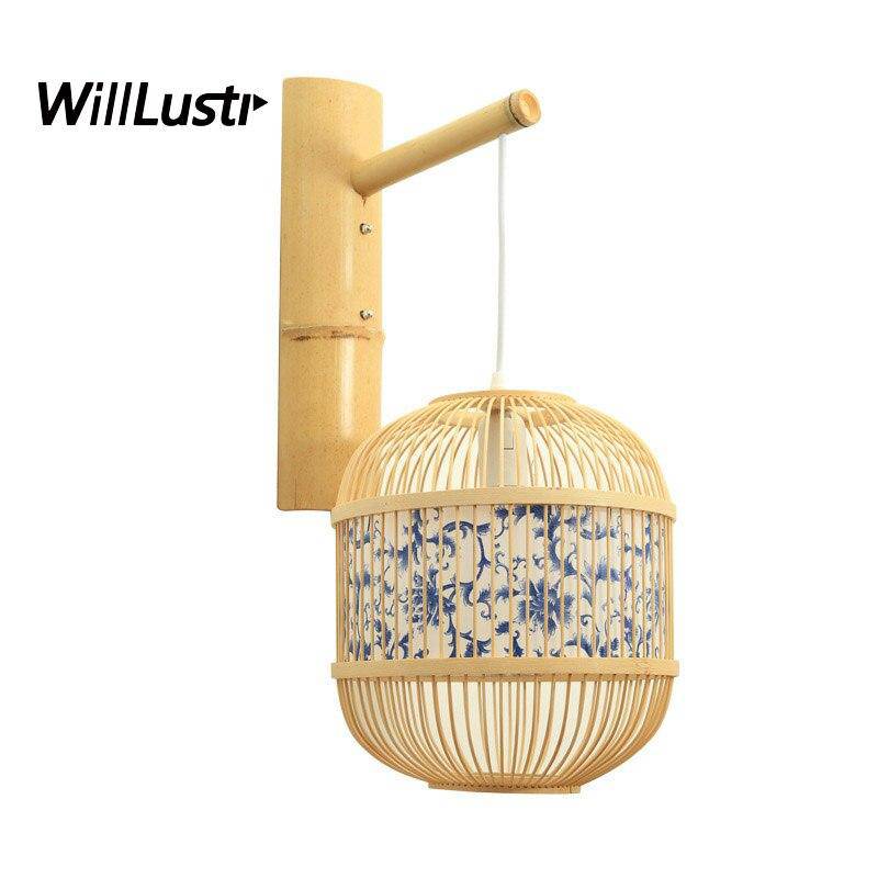 Applique suspendue en bambou style japonais Vintage - vue 5 sur 5