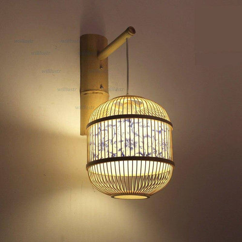 Applique suspendue en bambou style japonais Vintage - vue 2 sur 5