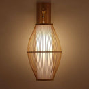 Applique murale en rotin LED arrondie Tea