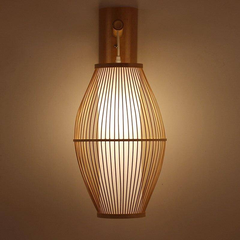 Applique murale en rotin LED arrondie Tea - vue 4 sur 4