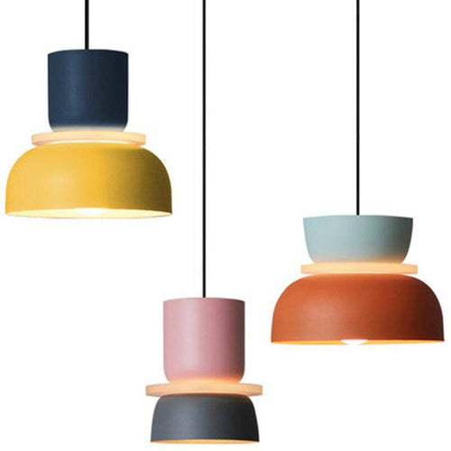 Suspension design arrondi coloré en métal Modern - vue 13 sur 18
