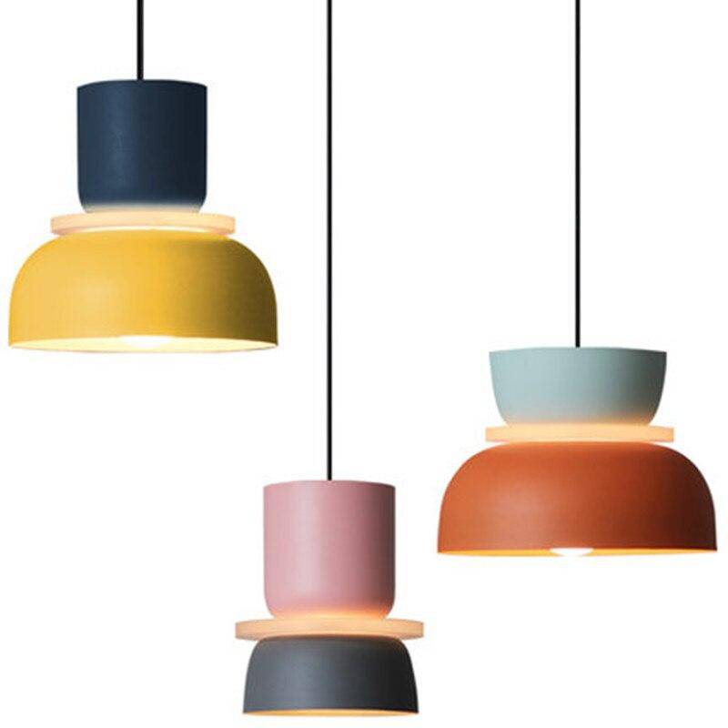 Suspension design arrondi coloré en métal Modern - vue 12 sur 18