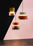 Suspension design arrondi coloré en métal Modern