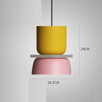 Suspension design arrondi coloré en métal Modern - vue 4 sur 18