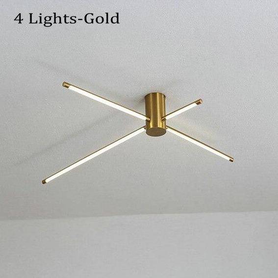 Plafonnier design avec plusieurs barres à LED Fashion - vue 3 sur 5
