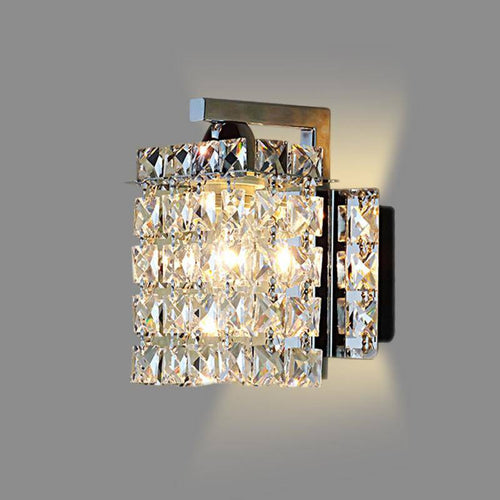 Applique murale LED à cristal et chromée - vue 3 sur 3