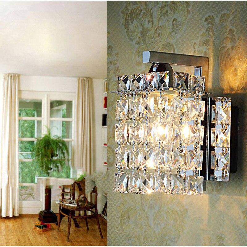 Applique murale LED à cristal et chromée - vue 3 sur 3