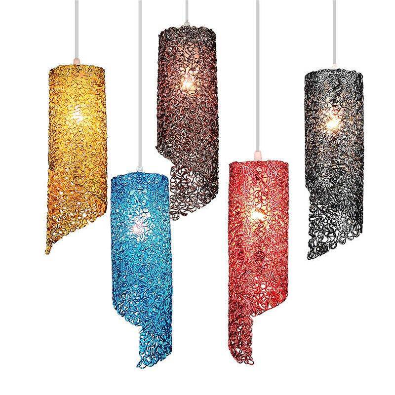 Suspension LED cylindrique coloré Home - vue 11 sur 11