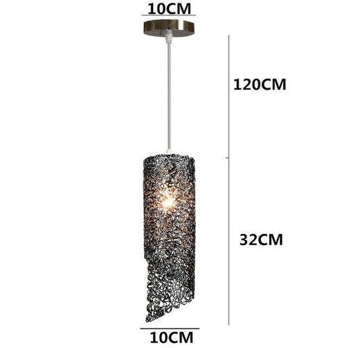 Suspension LED cylindrique coloré Home - vue 9 sur 11
