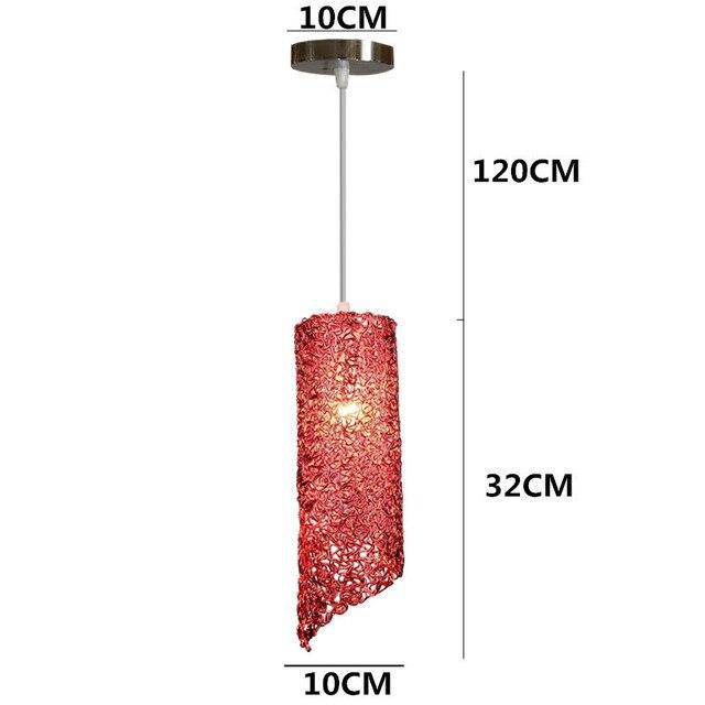 Suspension LED cylindrique coloré Home - vue 6 sur 11