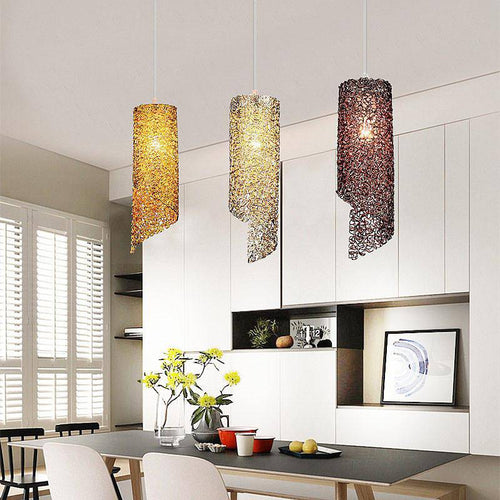 Suspension LED cylindrique coloré Home - vue 3 sur 11