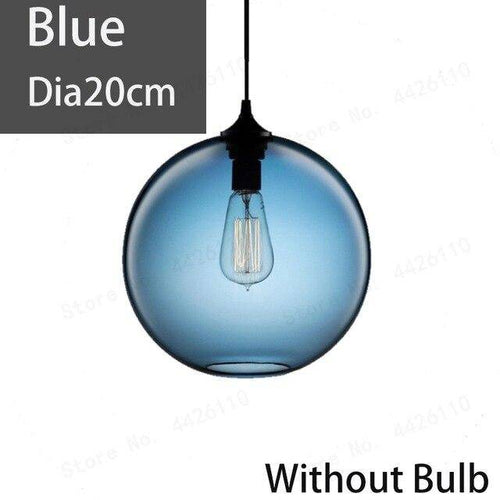 Suspension boule en verre coloré ou fumé Blubble - vue 6 sur 5