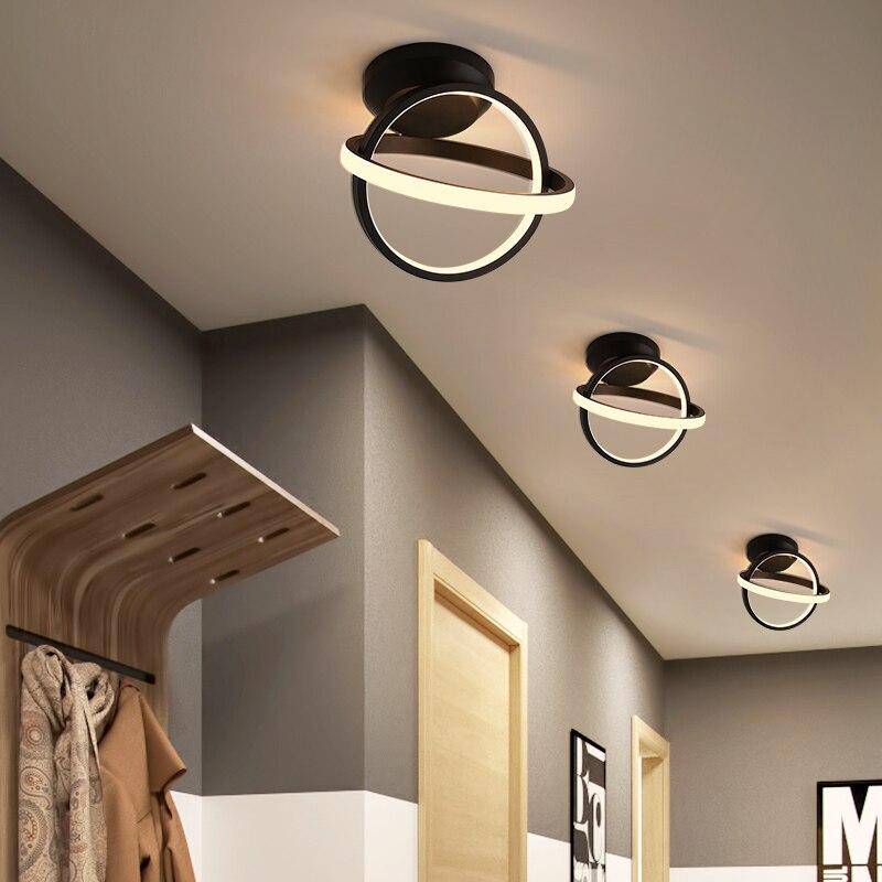 Plafonnier moderne LED avec disques lumineux en métal - vue 3 sur 7