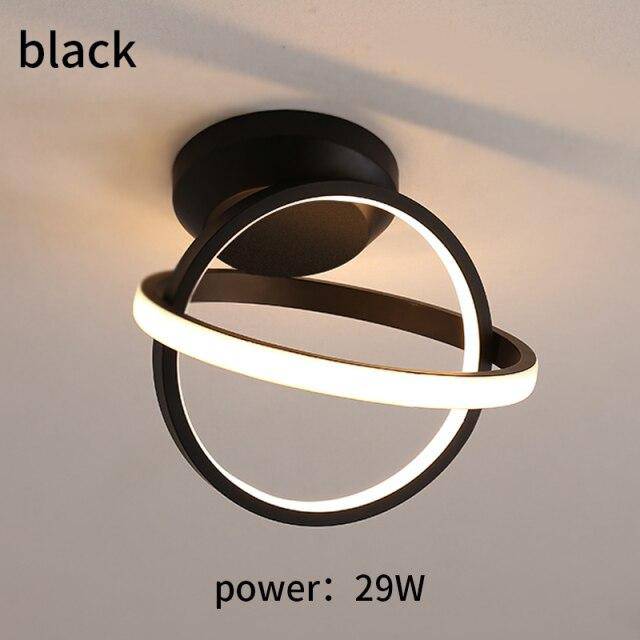 Plafonnier moderne LED avec disques lumineux en métal - vue 6 sur 7