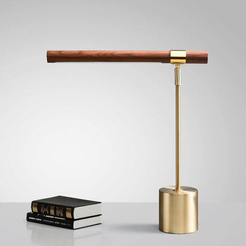 Lampe de bureau ou de chevet design dorée à LED Protection - vue 3 sur 6