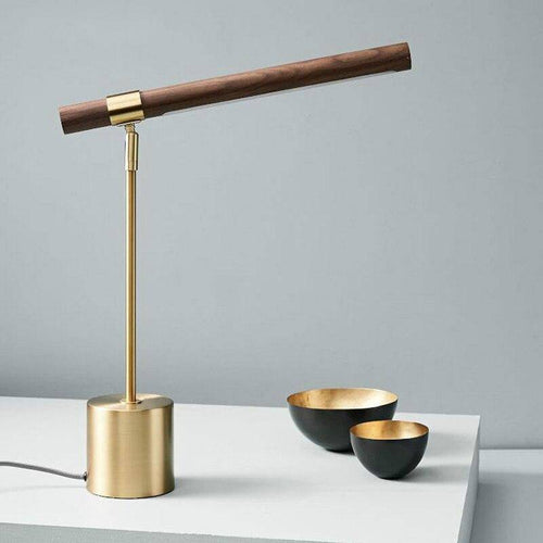 Lampe de bureau ou de chevet design dorée à LED Protection - vue 4 sur 6
