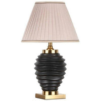 Lampe à poser LED en céramique à vagues Dohia