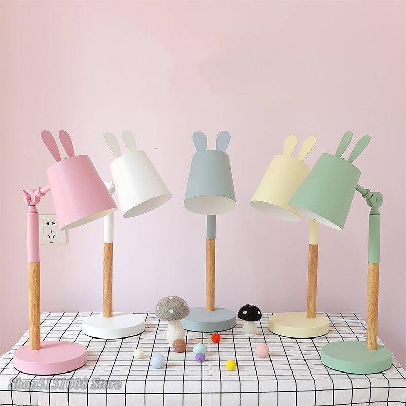 Lampe de bureau ou chevet colorée à oreilles de lapin Rabbit - vue 2 sur 9